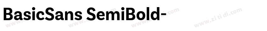 BasicSans SemiBold字体转换 BasicSans SemiBold字体转换